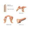 SLIDING SKIN REALISTIC DILDO VANILLA XL