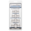 Doc Johnson TitanMen - Cock Ring Set - Clear