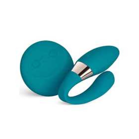 TIANI DUO Vibrating Couples Massager, Ocean Blue