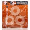 BONEMAKER 3-pack boner cockring kit - CLEAR