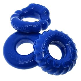 Oxballs BONEMAKER 3-pack boner cockring kit - POOL BLUE