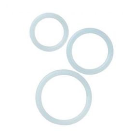 Silicone Support Rings Clear 3 Pack