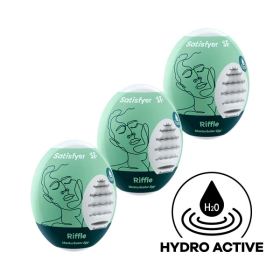 Masturbator Egg 3er Set (Riffle) Light Green