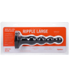 Tantus Silicone Large Ripple Butt Plug Black