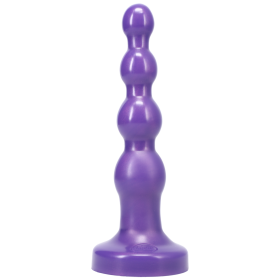 Tantus Silicone Large Ripple Butt Plug Midnight Purple (Color: Midnight Purple)