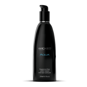 Wicked Aqua Water Based Lubricant 8.5oz (size: 8.5oz)